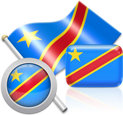 Congolese flag icons pictures collection