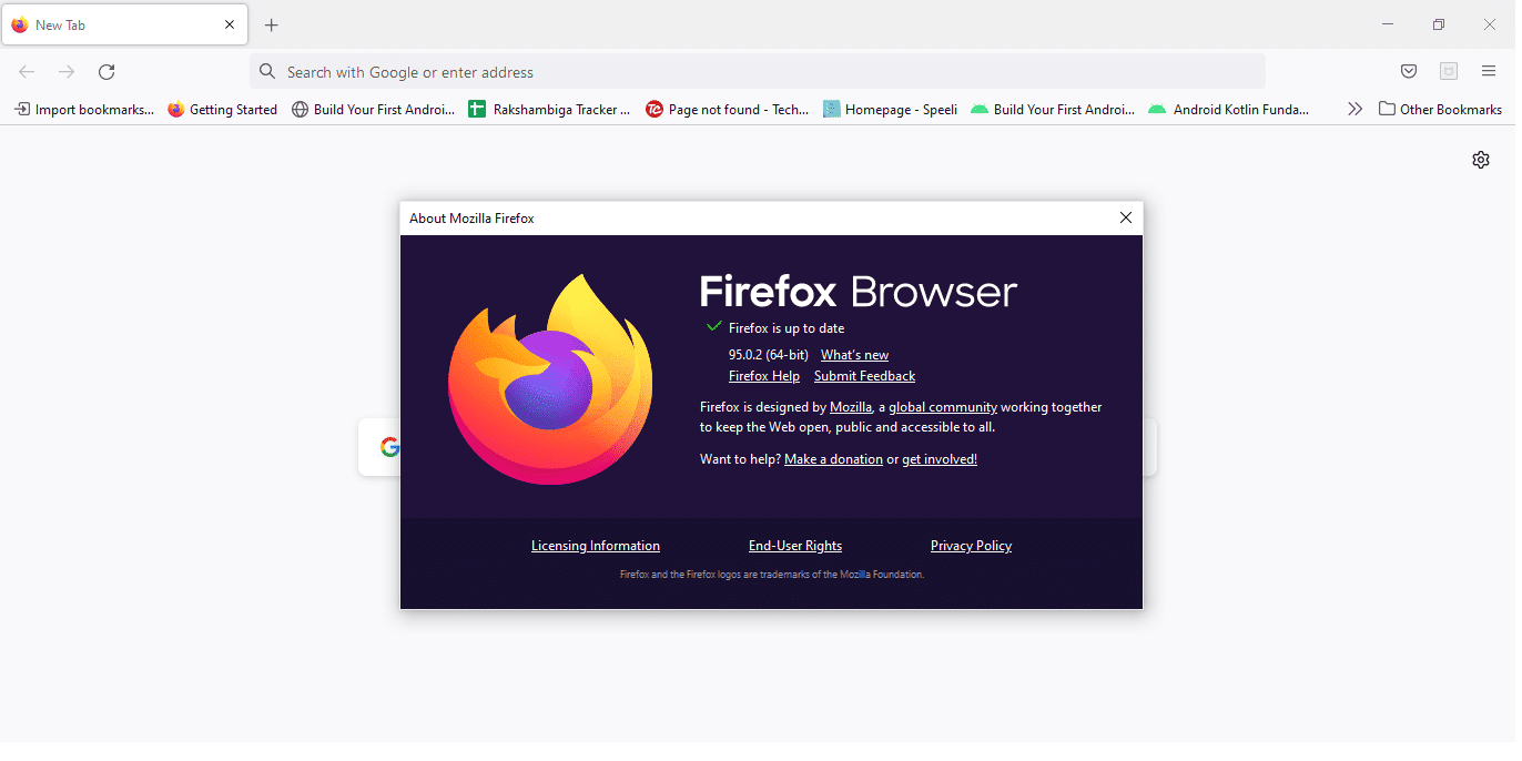 Actualización en firefox.  Arreglar Vaya, algo salió mal en YouTube