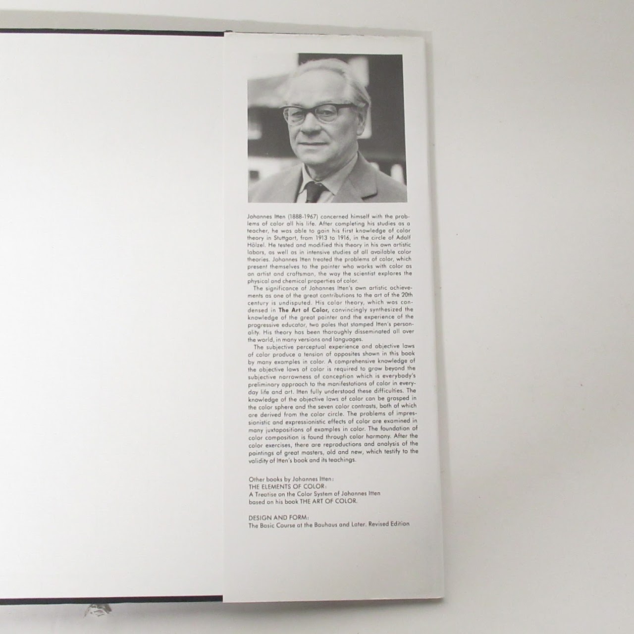 Johannes Itten "The Art of Color" Book