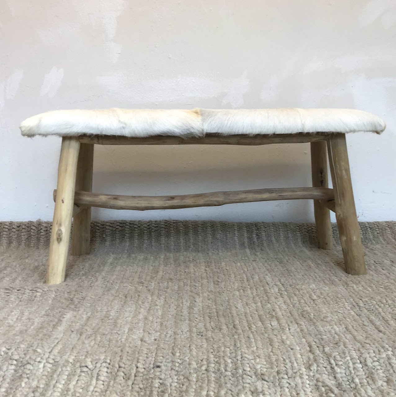 Rustic Hide Bench