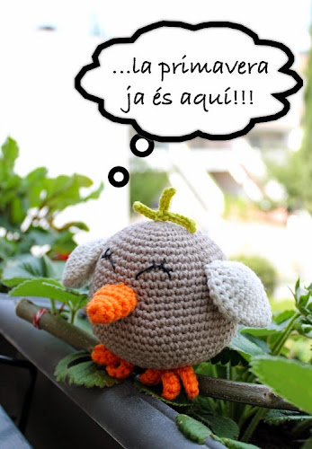 Not 2 late to craft: patró ocell de ganxet / crochet bird pattern