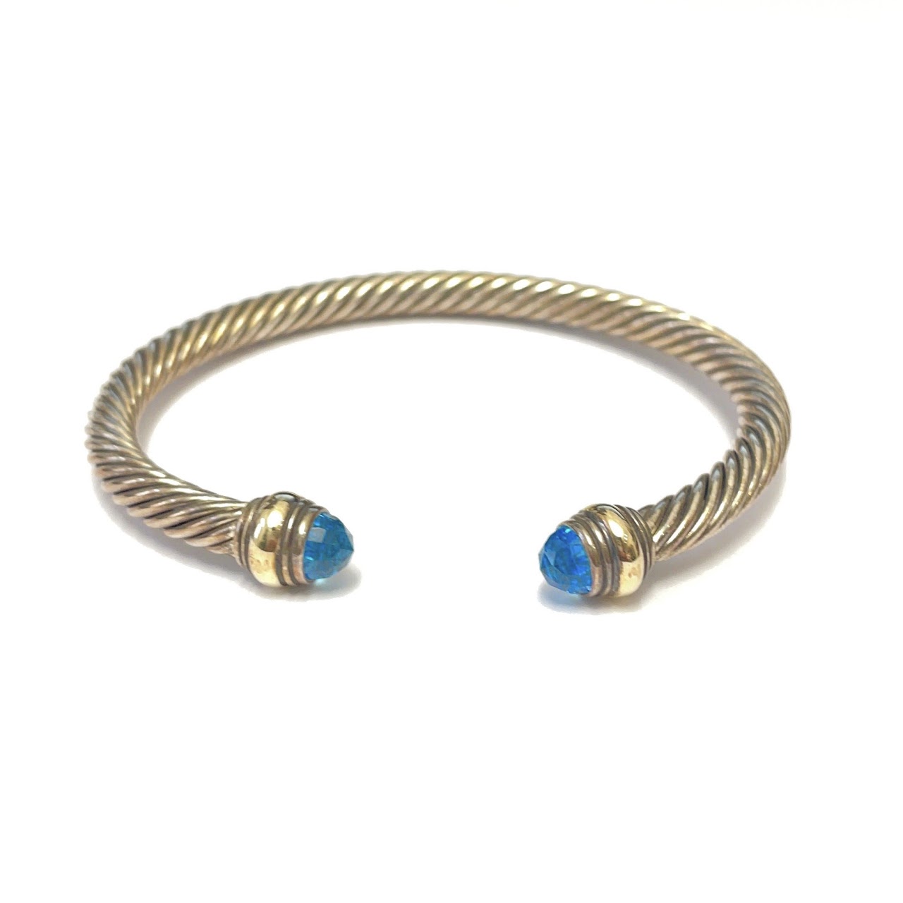 David Yurman Sterling Silver and 14K Bracelet