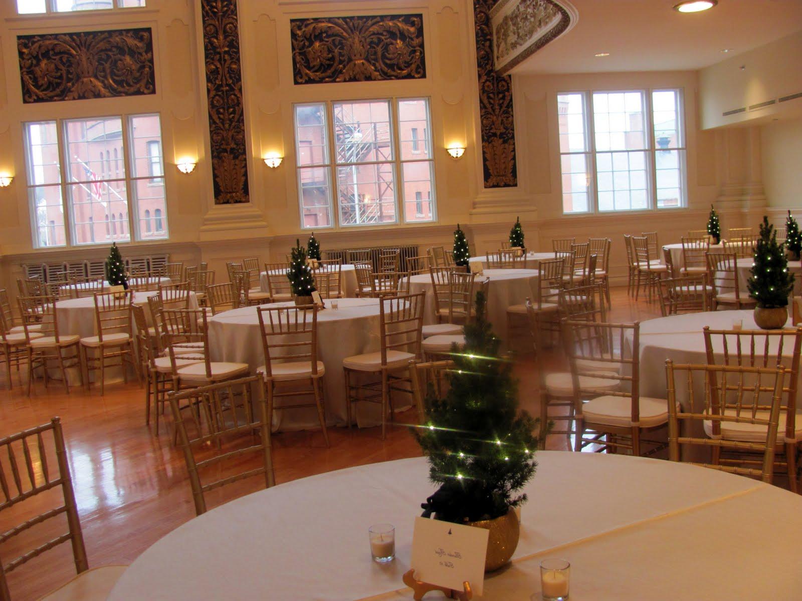 Centerpieces at Tuckerman Hall