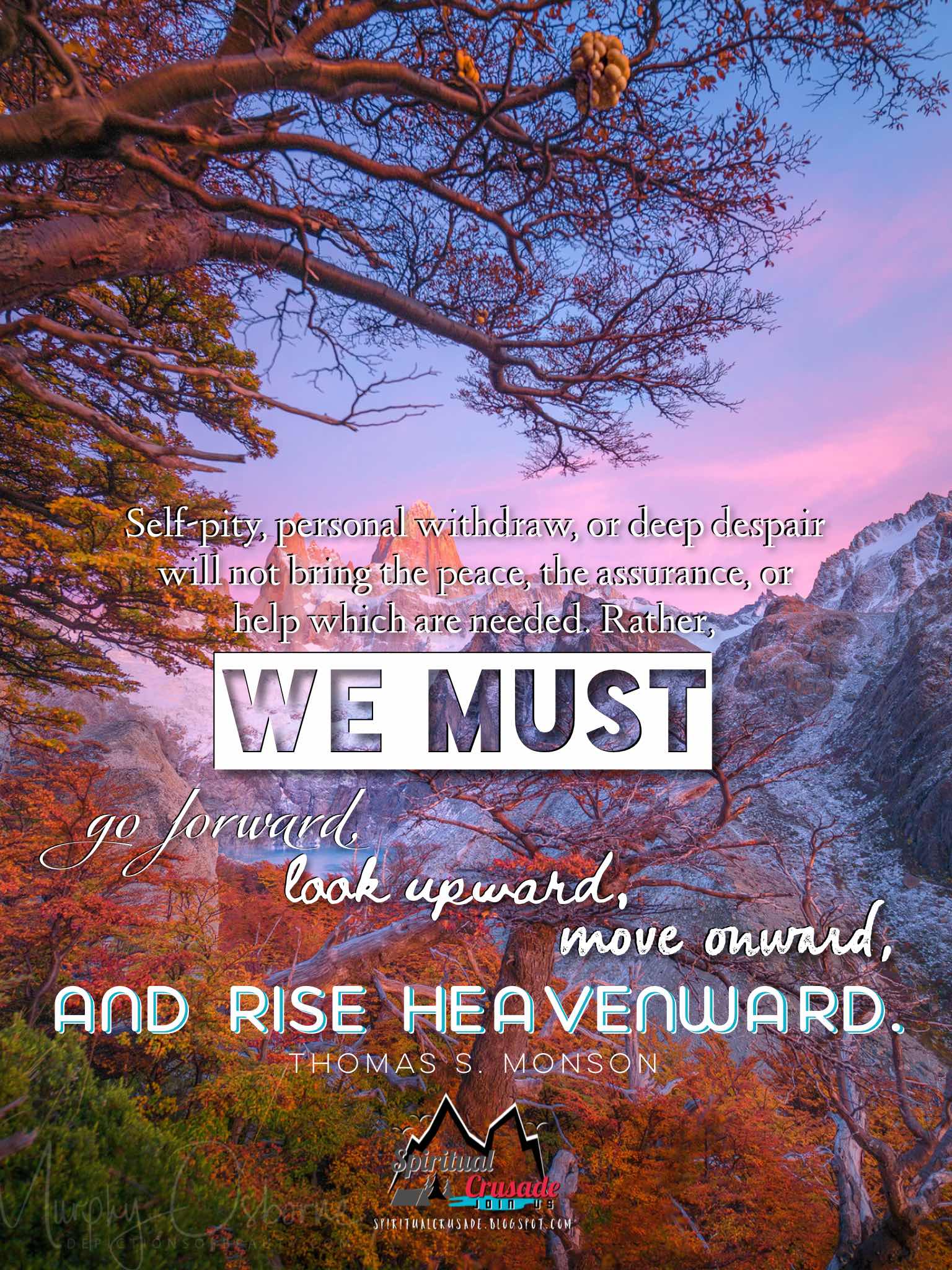 We must rise heavenward