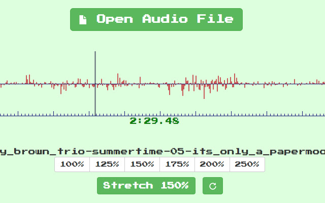 VexWarp Audio Stretcher chrome extension