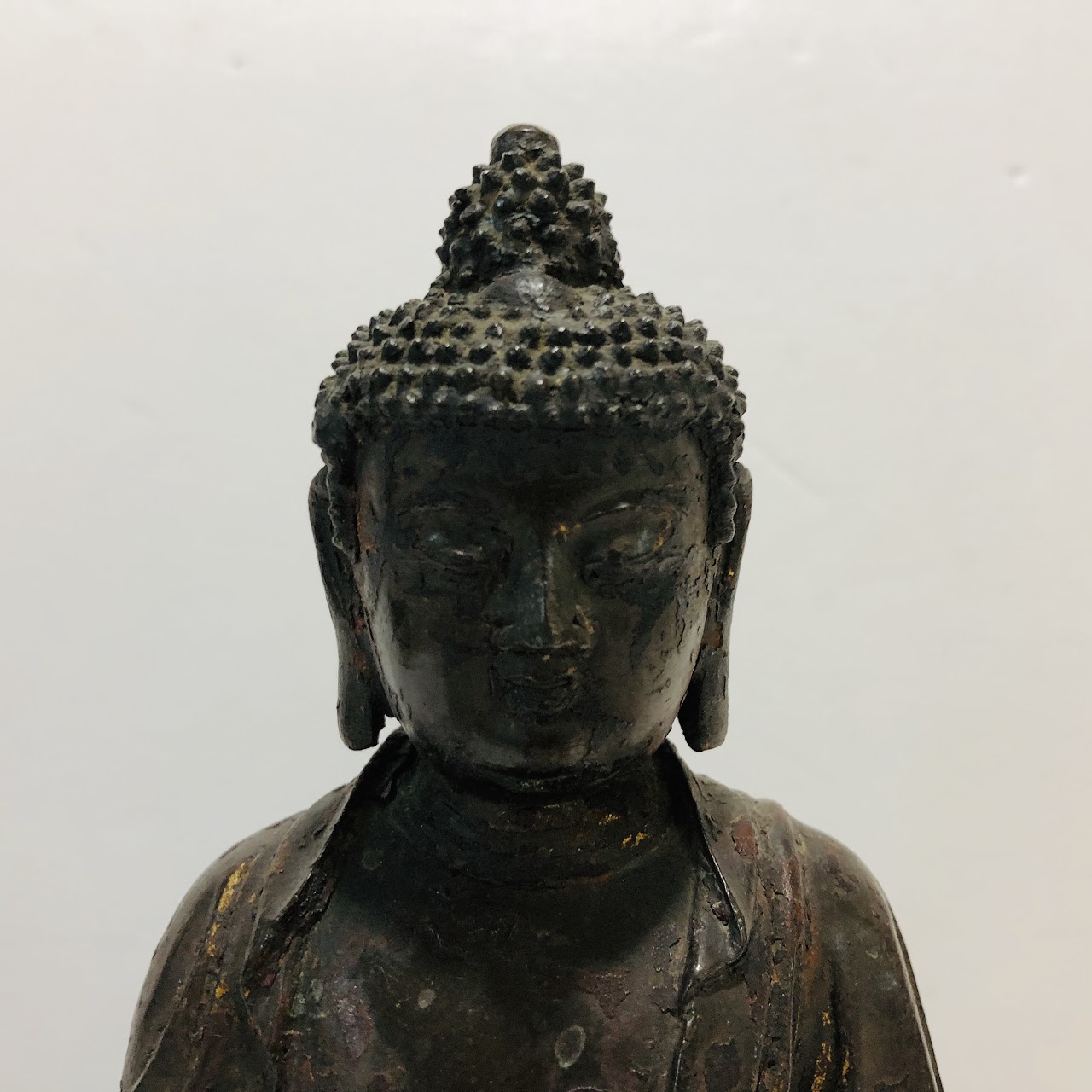 Large Iron Buddha Statue