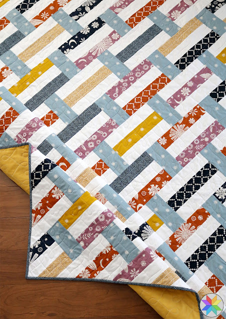 A Bright Corner: Fast Track Quilt in Golden Hour Fabrics