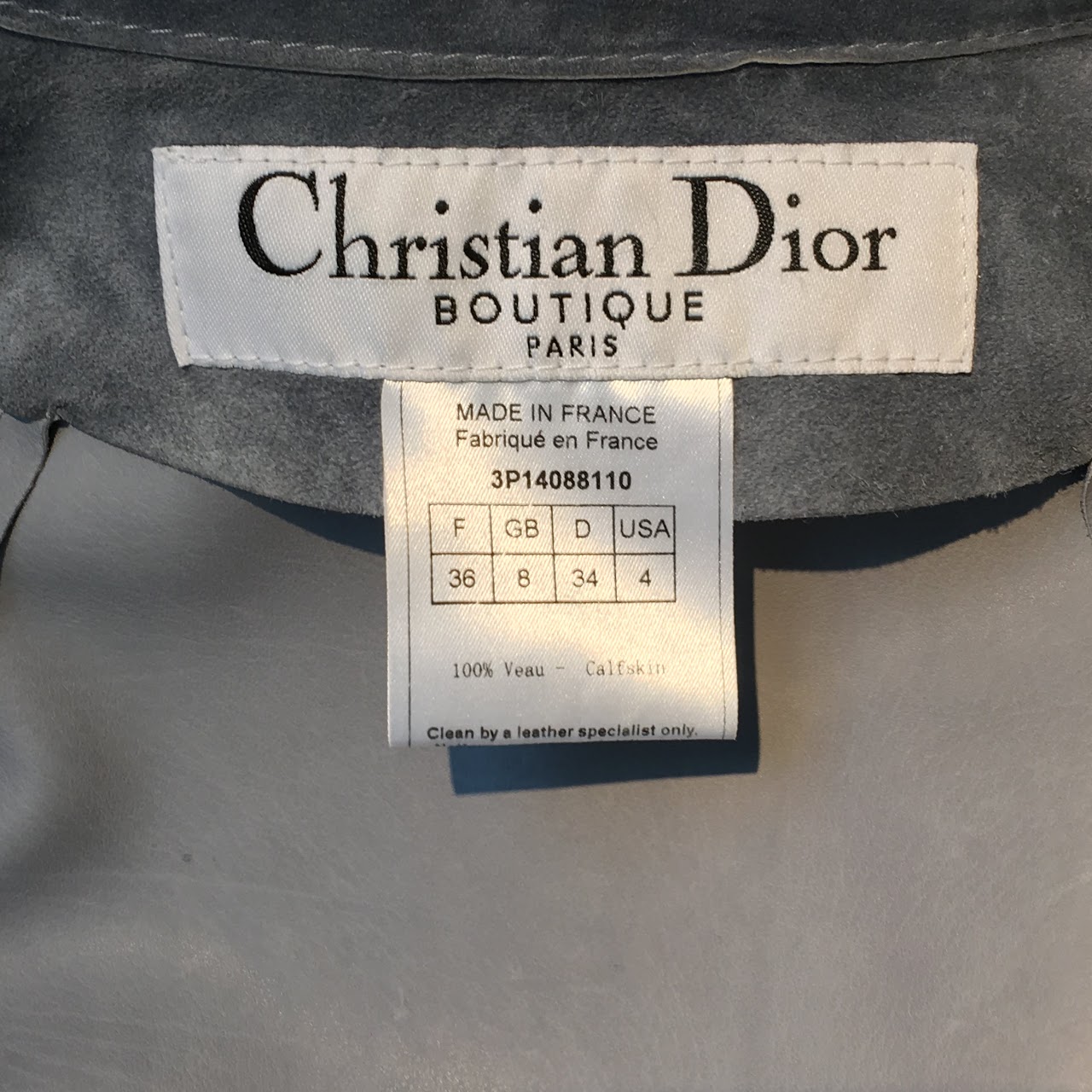 Christian Dior Suede Trench