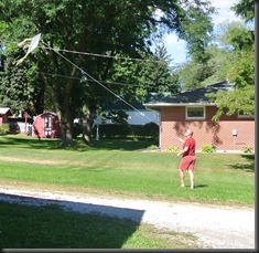 flying a Kite I actually made!