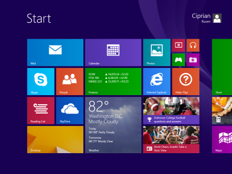 Windows 8.1, RTM, Configurazione, Installazione, Personalizzazione