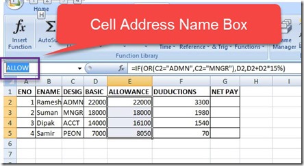 Cell Addressing 