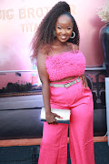 Zanele Potelwa at the Big Brother Titans viewing  launch party. 