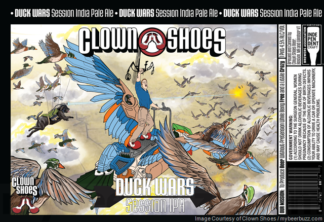 Clown Shoes Working On Duck Wars Session IPA