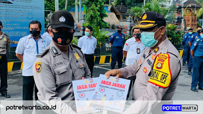 Kompol Putu Utariani Pimpin Apel Gabungan Polres Badung Dan Damkar 