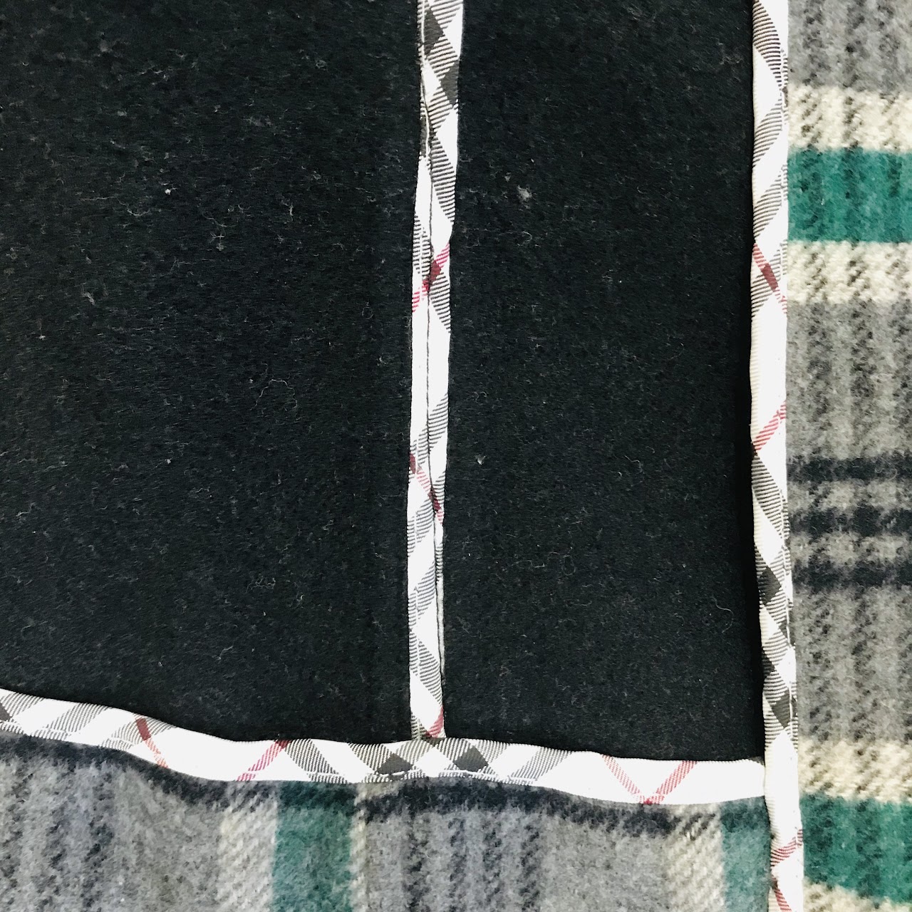 Burberry London Blue Label Plaid Coat