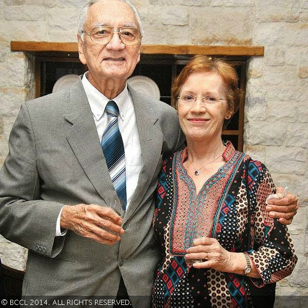 Dr Ravindra and Margaret Gulati during the dinner party hosted by Jaswinder Narang in Pune.