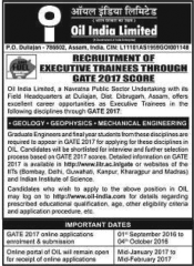 OIL-Executive-Trainees-through-GATE-2017