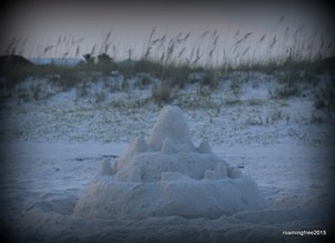 Sandcastle on the beach