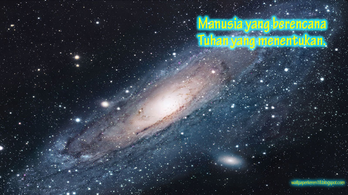 Wallpaper Islami Manusia berencana Tuhan  menentukan