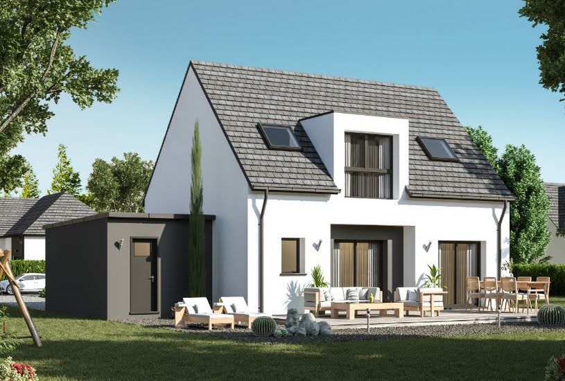  Vente Terrain + Maison - Terrain : 530m² - Maison : 95m² à Pleuven (29170) 