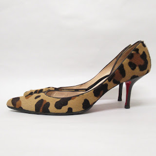 Christian Louboutin Printed Hide Pumps