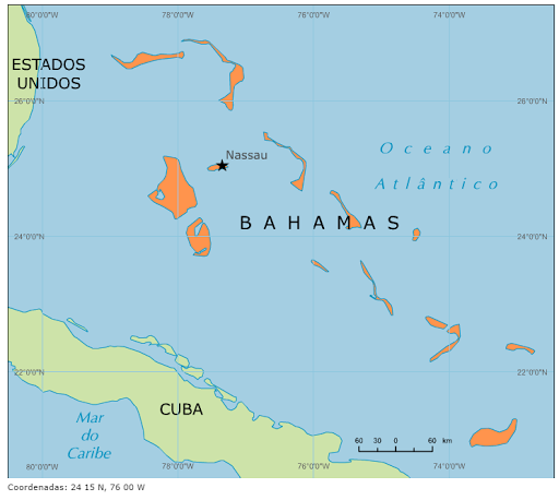 Blog De Geografia Mapa Das Bahamas