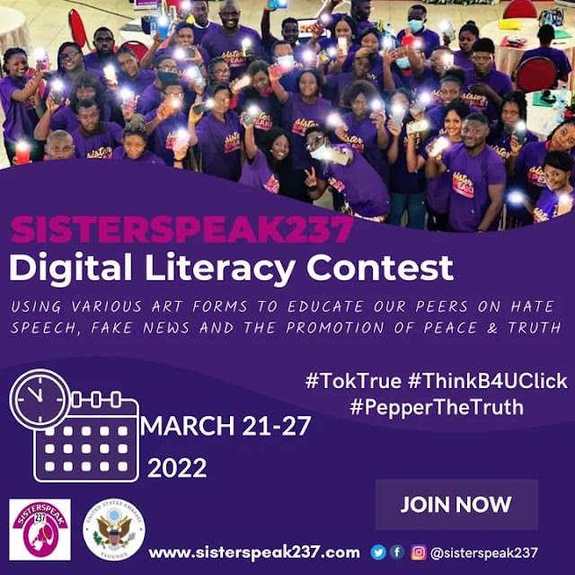 Sisterspeak237 Launches March Digital Literacy Contest