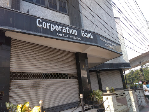 Corporation Bank Nampally, #5/9/112, Surya Chambers,1st Floor, Gate No -1, Opp Public Garden, Hyderabad, Telangana 500001, India, Public_Sector_Bank, state TS