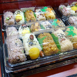 tasty rice trays in Tokyo, Japan 