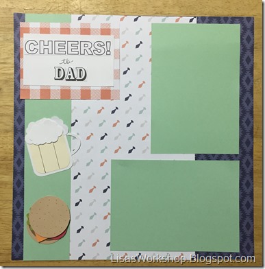 CM Father's Day Blog HOP - Punch Art Burger and Beer by Lisa's Workshop