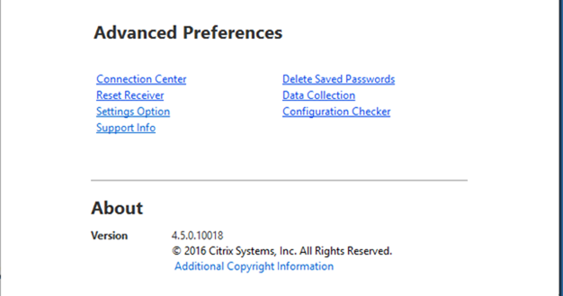 Citrix Receiver for Windows 4.5.10018