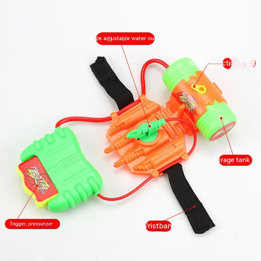 Title 1, Childrens Beach Toys With Wrist Jet Water Gun....