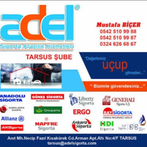 Adel Sigorta Aracılık Hizmetleri Tarsus Şubesi/Mustafa Biçer logo