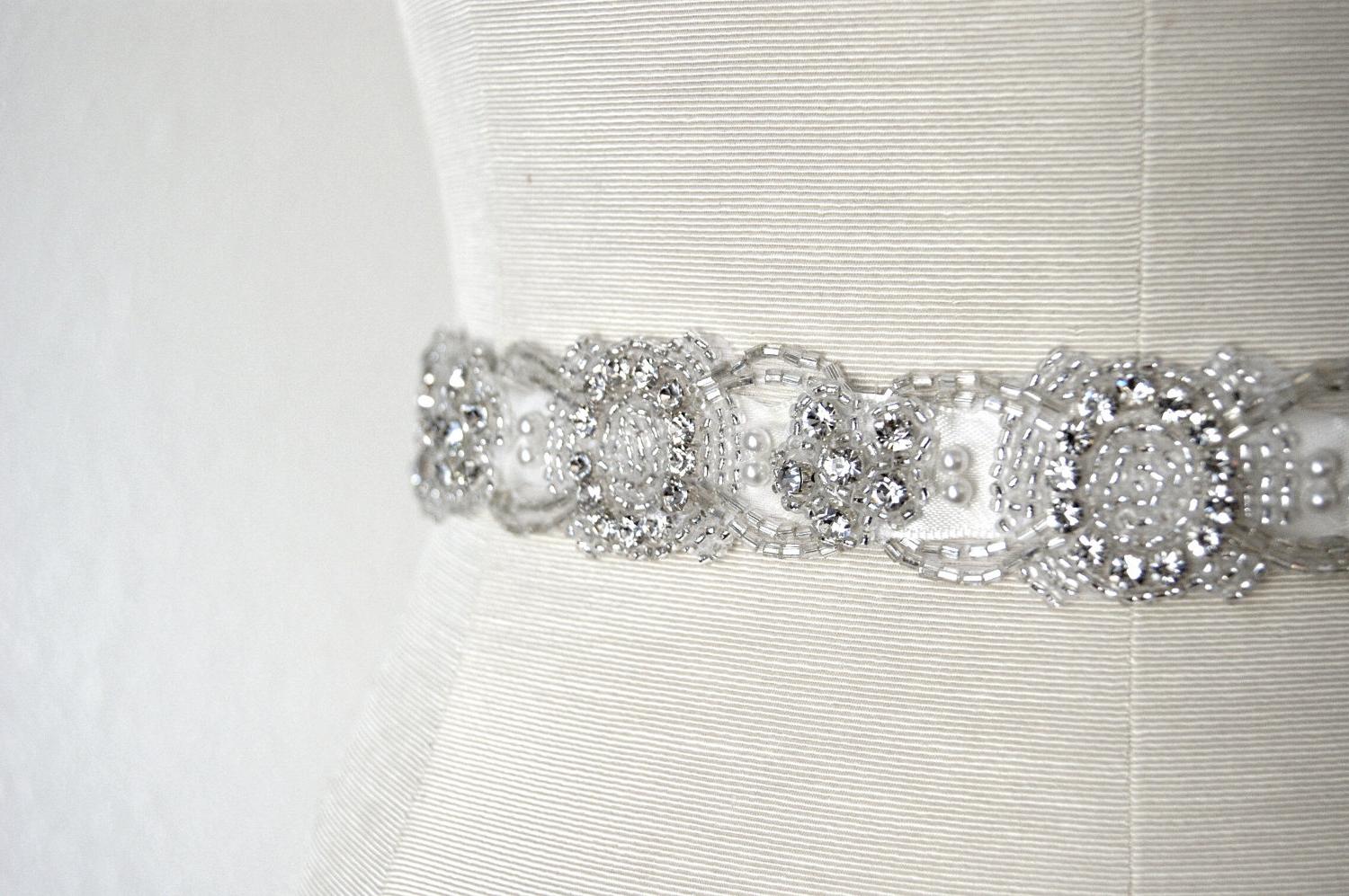 Crystal Bridal Sash Rhinestone