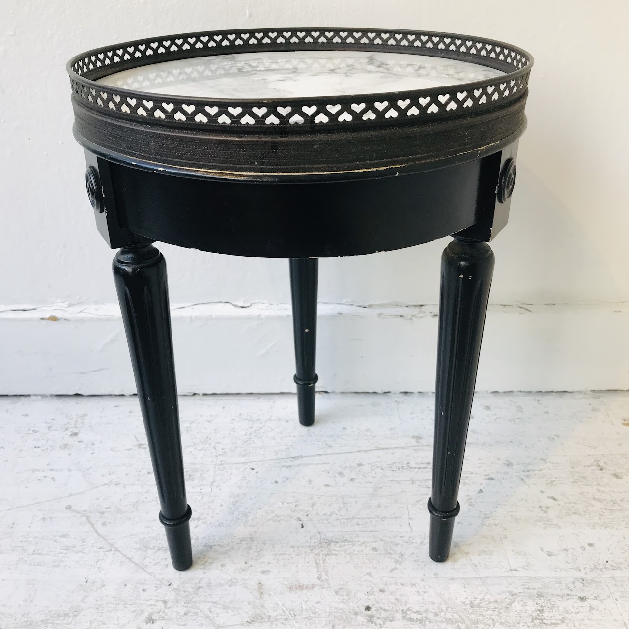 Marble-Top Accent Table