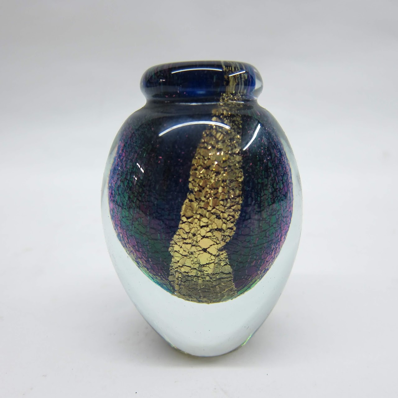 Robert Eickholt Signed Art Glass Bud Vase