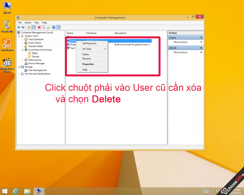 Tạo user mới khi quên pass Microsoft trên windows 8-8.1