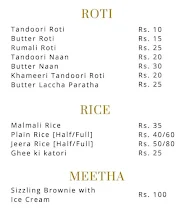 Purani Delhi menu 2