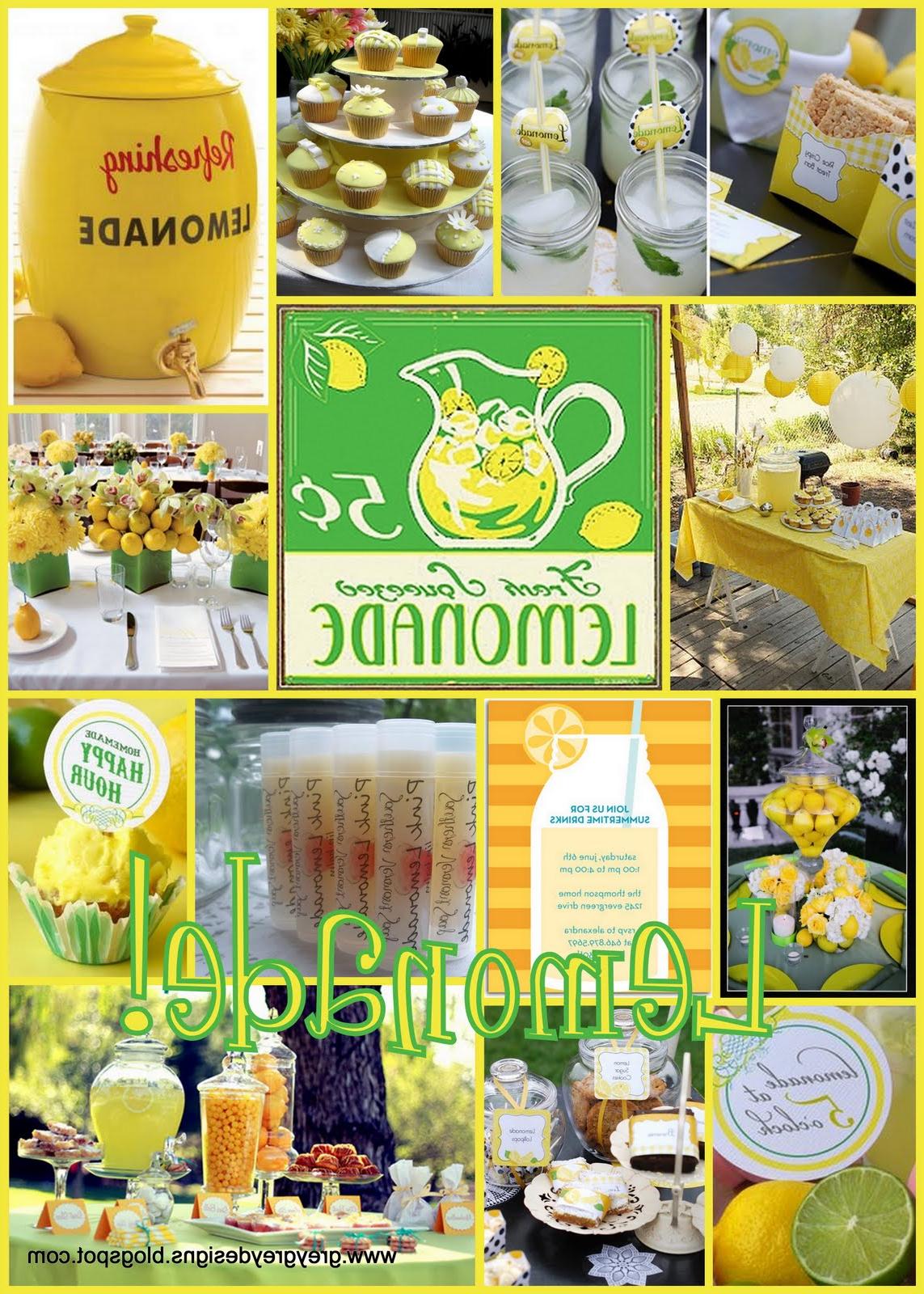 Lemon Centerpieces Right: