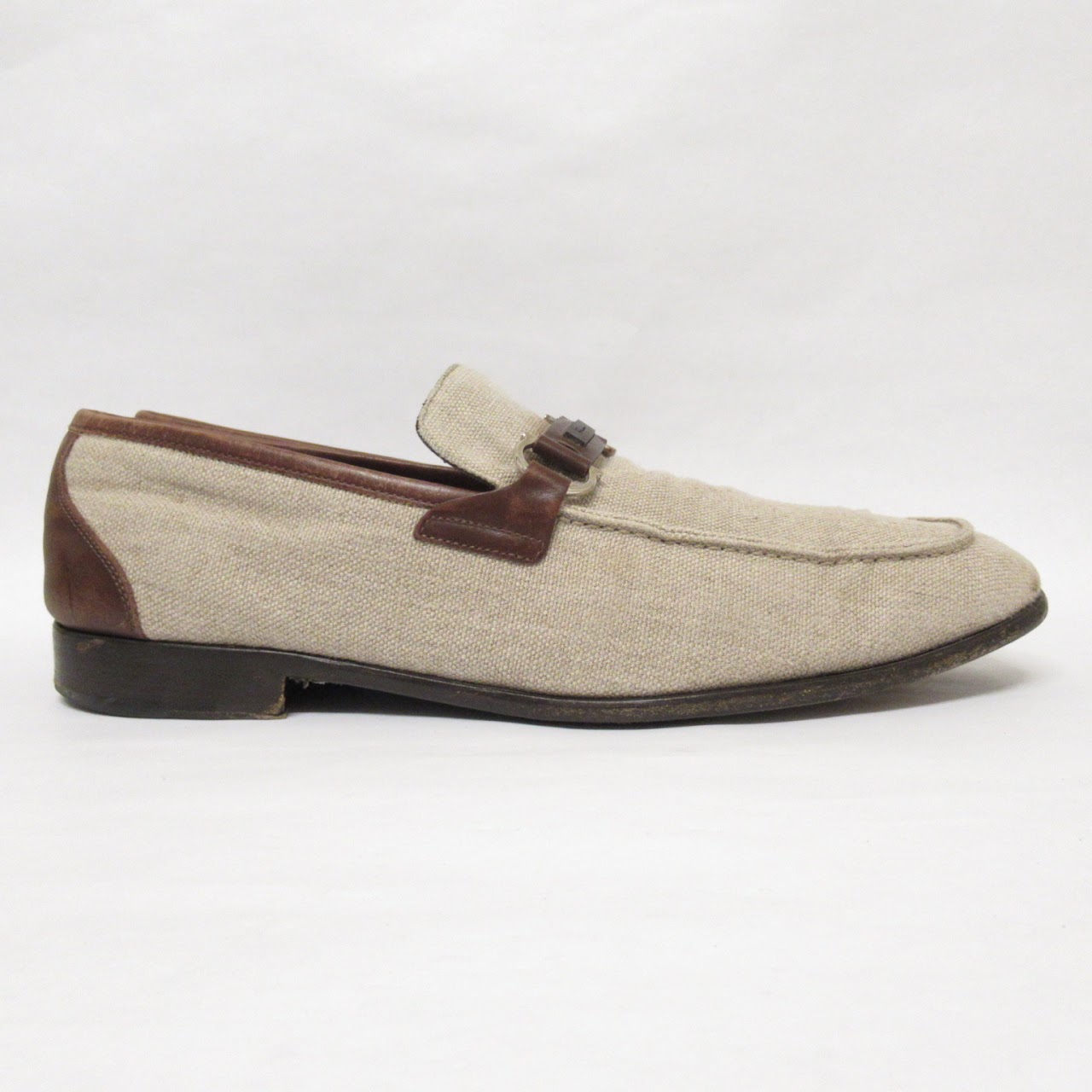 Salvatore Ferragamo Linen Loafers