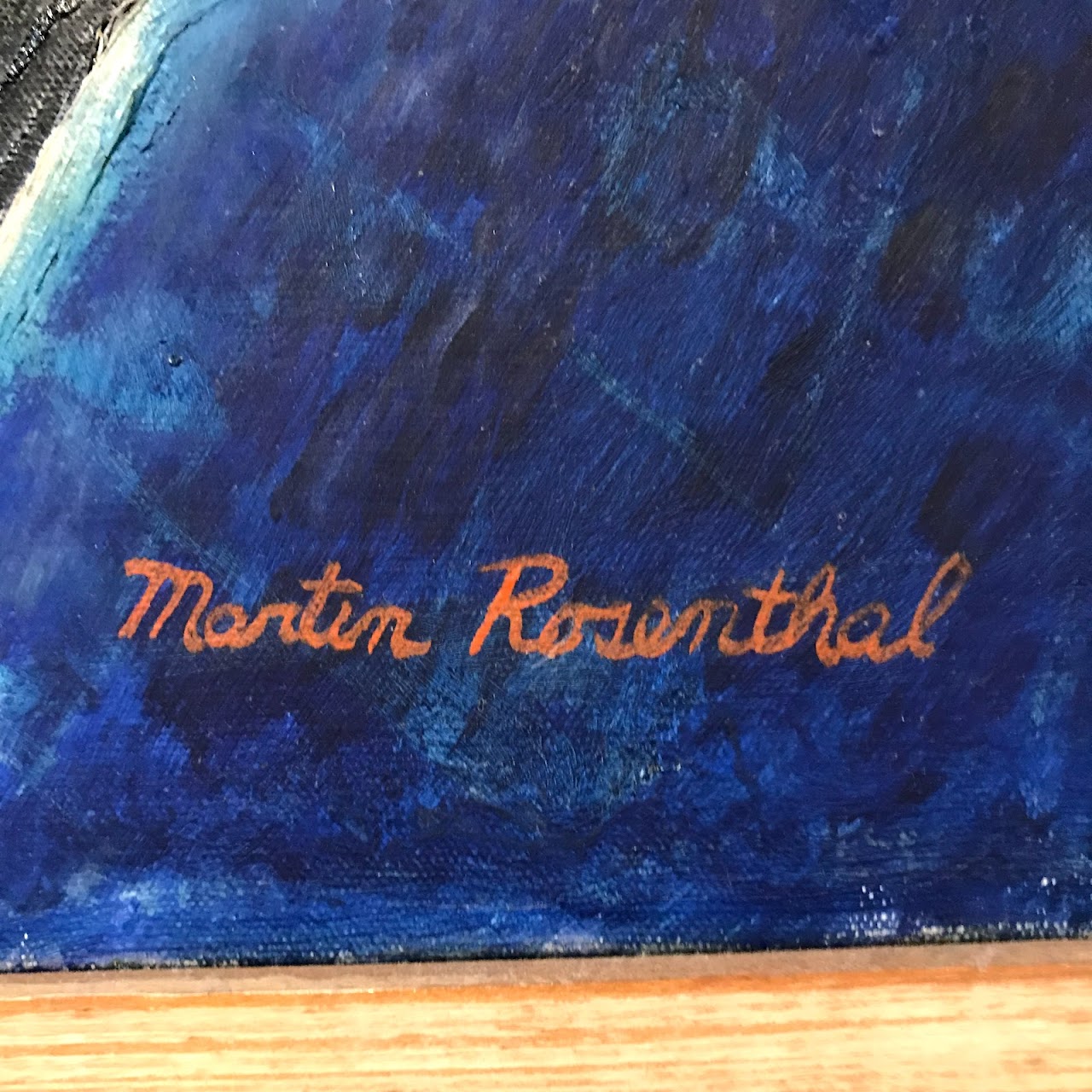 Martin Rosenthal Signed Modernist Oil Painting