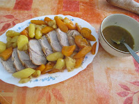 Rôti de veau aux carottes