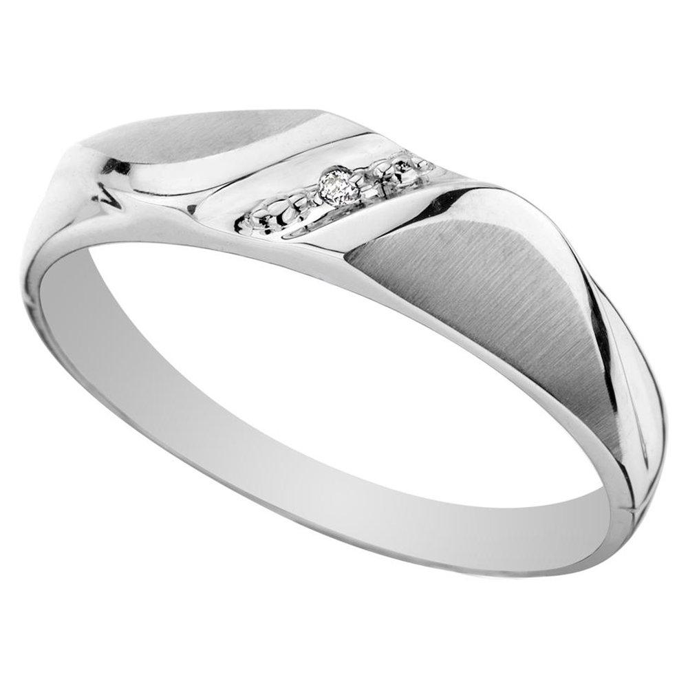 Diamond Mens Wedding Band in