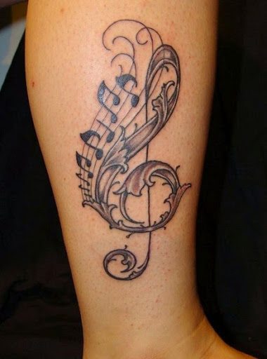 Music note tattoos