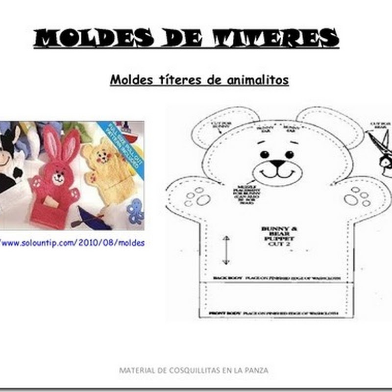 Moldes titeres de dedo