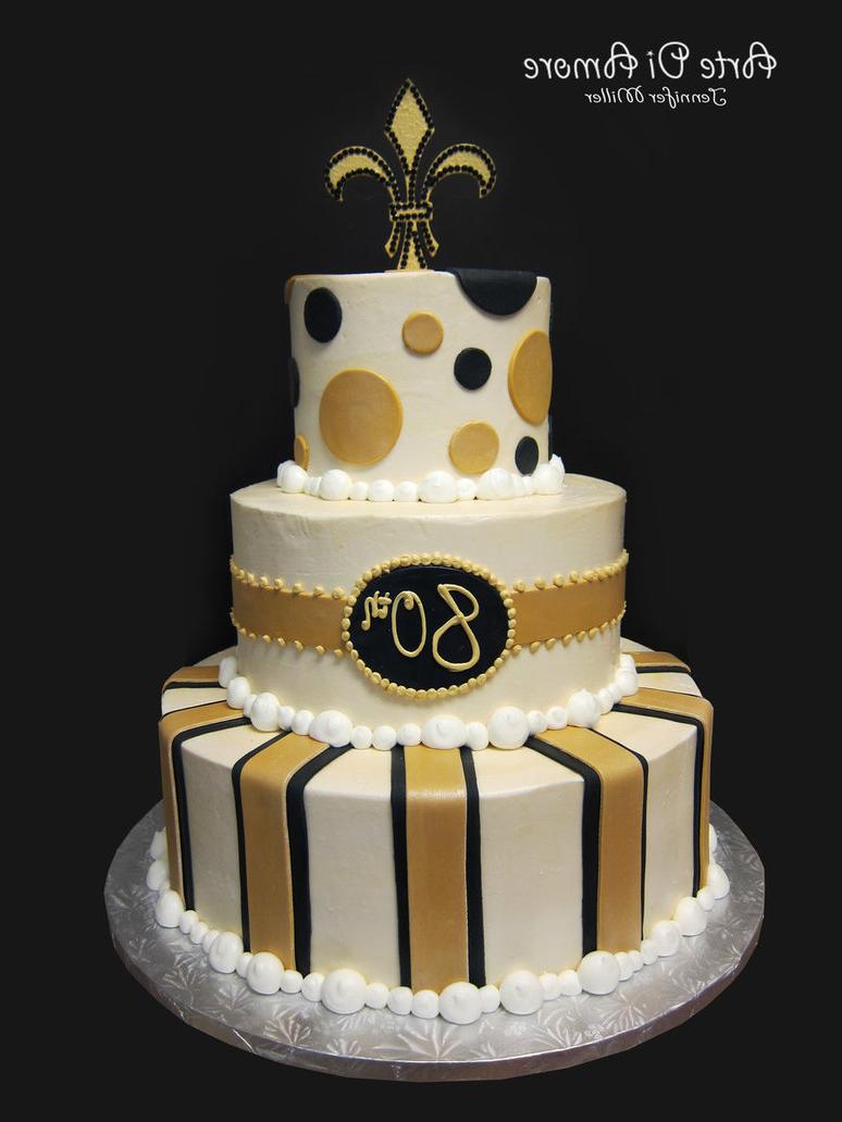 Black and Gold Cake by