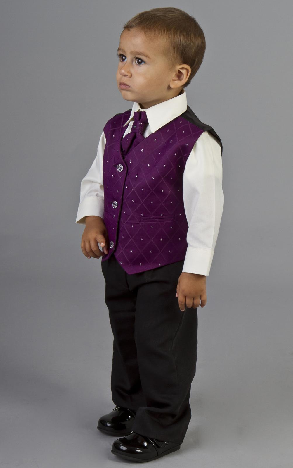 BABY BOYS CADBURYS PURPLE WEDDING PAGEBOY COMMUNION SUIT AGE 0 MONTHS - 14