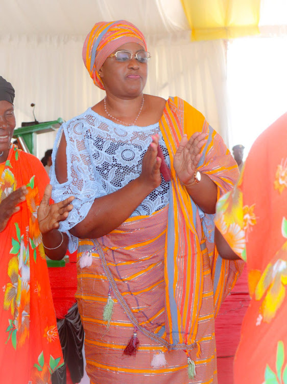 Gender and public service CS Aisha Jumwa in Masalani town, Ijara sub county,Garissa.