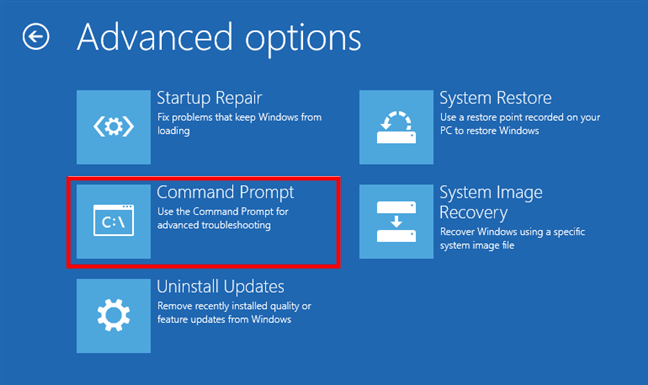 Mở Command Prompt