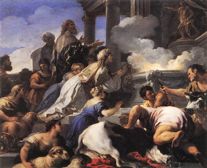 Luca Giordano - Psyche's Parents Offering Sacrifice to Apollo, c. 1692-1702